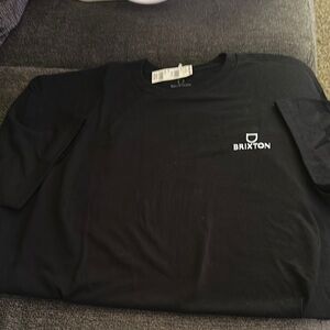 Brixton Black Short Sleeve Tee Classic Crew Neck